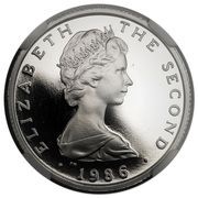 1 Pound - Elizabeth II Douglas; Platinum obverse image