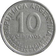 10 Centavos José de San Martin obverse image