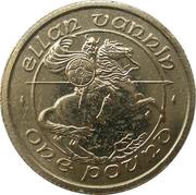 1 Pound - Elizabeth II 3rd portrait reverse image