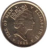1 Pound - Elizabeth II 3rd portrait obverse image