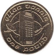 1 Pound - Elizabeth II 3rd portrait reverse image