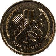 1 Pound - Elizabeth II 4th portrait reverse image