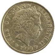 1 Pound - Elizabeth II 4th portrait obverse image