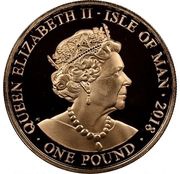 1 Pound - Elizabeth II 65th Coronation Anniversary; Gold Proof obverse image