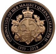 1 Pound - Elizabeth II 65th Coronation Anniversary; Gold Proof, United Kingdom, 2018 reverse image