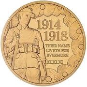 1 Pound - Elizabeth II Centenary of the First World War, United Kingdom, 2018 reverse image