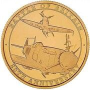 1 Sovereign - Elizabeth II Battle of Britain - Spitfire, United Kingdom, 2020 reverse image