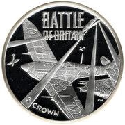 5 Crown - Elizabeth II Battle of Britain, United Kingdom, 2015 reverse image