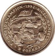 2 Pounds - Elizabeth II F1 World Champion reverse image