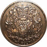 2 Pounds - Elizabeth II VE and VJ Day reverse image