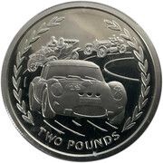 2 Pounds - Elizabeth II Silver Proof, United Kingdom, 1996 reverse image