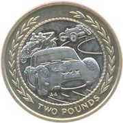 2 Pounds - Elizabeth II 3rd portrait; small head, United Kingdom, 1997 reverse image