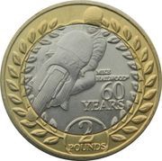 2 Pounds - Elizabeth II Mike Hailwood 60 Years, United Kingdom, 2018 reverse image