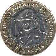 2 Pounds - Elizabeth II D-Day - Montgomery, United Kingdom, 2019 reverse image