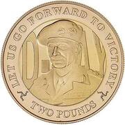 2 Pounds - Elizabeth II Montgomery; Gold Proof, United Kingdom, 2019 reverse image