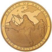 2 Sovereigns - Elizabeth II Battle of Britain - Scrambling Pilots, United Kingdom, 2020 reverse image