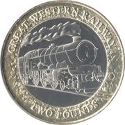2 Pounds - Charles III GWR 'King Edward II', United Kingdom, 2023 reverse image