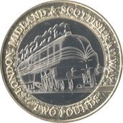 2 Pounds - Charles III LMS 'Duchess of Hamilton', United Kingdom, 2023 reverse image