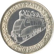 2 Pounds - Charles III LNER 'Mallard', United Kingdom, 2023 reverse image