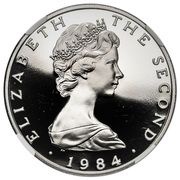 5 Pounds - Elizabeth II Quincentenary of the College of Arms; Platinum Proof obverse image