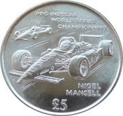 5 Pounds - Elizabeth II Nigel Mansell reverse image