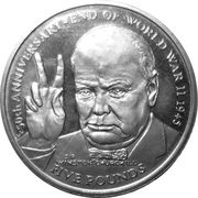 5 Pounds - Elizabeth II World War II reverse image