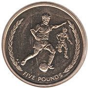 5 Pounds - Elizabeth II 3rd portrait reverse image
