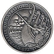 1 Crown - Elizabeth II Battle of Hafrsfjord, United Kingdom, 2017 reverse image