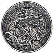 1 Crown - Elizabeth II Battle of Stiklestad, United Kingdom, 2017 reverse image