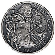 1 Crown - Elizabeth II Saint Olav, United Kingdom, 2017 reverse image