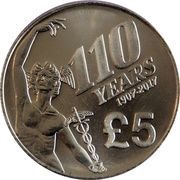 5 Pounds - Elizabeth II 110 years of the Tourist Trophy, United Kingdom, 2017-2018 reverse image