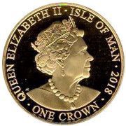 1 Crown - Elizabeth II RAF Centenary - Harrier obverse image