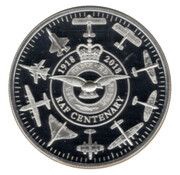 5 Pounds - Elizabeth II 100 Years Royal Air Force, United Kingdom, 2018 reverse image
