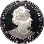 1 Crown - Elizabeth II 65th anniversary of coronation obverse image
