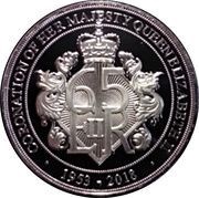 1 Crown - Elizabeth II 65th anniversary of coronation, United Kingdom, 2018 reverse image