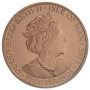 5 Pounds - Elizabeth II 65th Coronation Anniversary; Gold Proof obverse image