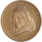 5 Pounds - Elizabeth II Victoria - Jubilee Portrait; Veiled Proof, United Kingdom, 2019 reverse image