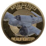 1 Crown - Elizabeth II RAF - Beaufighter, United Kingdom, 2020 reverse image