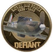 1 Crown - Elizabeth II RAF - Defiant, United Kingdom, 2020 reverse image