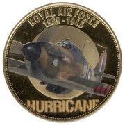 1 Crown - Elizabeth II RAF - Hurricane, United Kingdom, 2020 reverse image