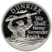 5 Pounds - Elizabeth II Evacuation of Dunkirk in 1940, United Kingdom, 2020 reverse image