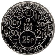 5 Pounds - Elizabeth II Decimalisation, United Kingdom, 2021 reverse image