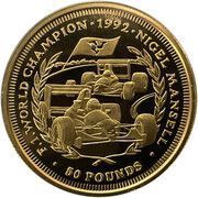 50 Pounds - Elizabeth II Nigel Mansell, United Kingdom, 1993 reverse image