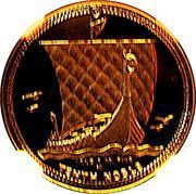 ⅒ Noble - Elizabeth II Longboat reverse image