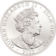 1 Noble - Elizabeth II Longboat with three birds; Silver Piedfort obverse image