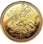 1⁄20 Angel - Elizabeth II Archangel Michael reverse image