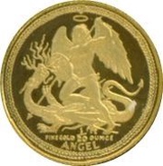1⁄20 Angel - Elizabeth II Archangel Michael reverse image
