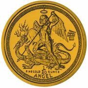 1⁄20 Angel - Elizabeth II Archangel Michael reverse image