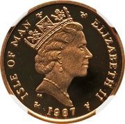 ¼ Angel - Elizabeth II Archangel Michael obverse image