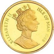 ¼ Angel - Elizabeth II 3rd portrait obverse image